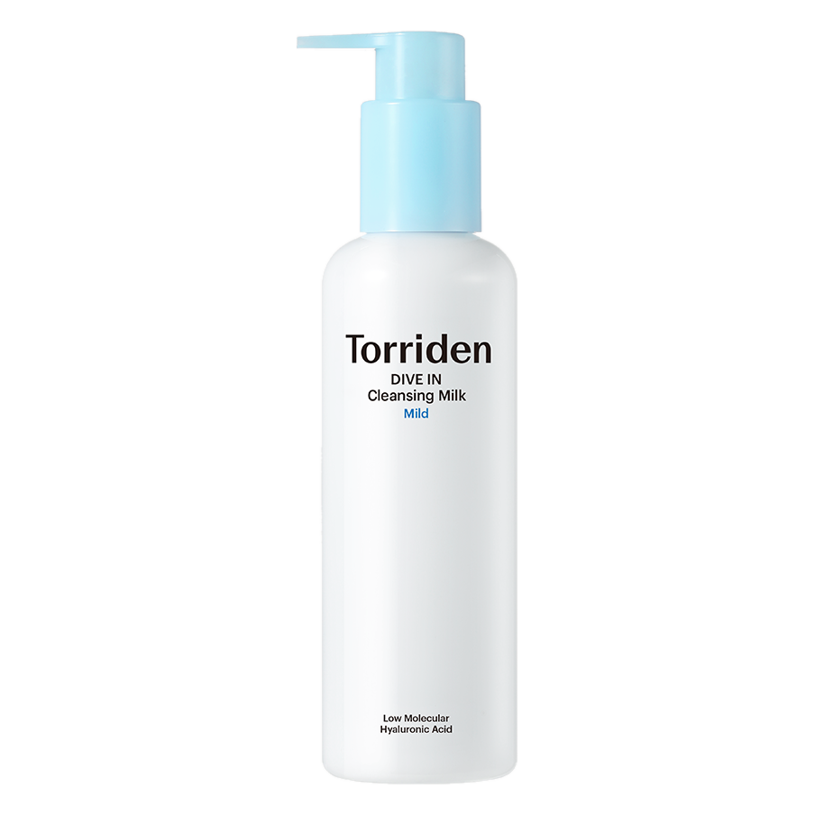 Torriden Dive-In Low Molecular Hyaluronic Acid Cleansing Milk, 200ml pump bottle